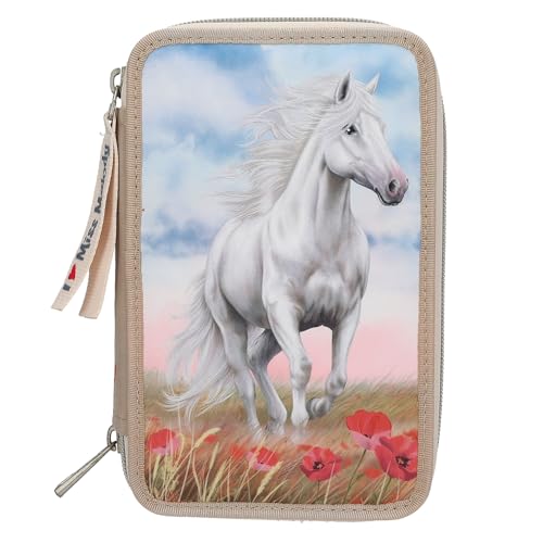 Depesche 13341 Miss Melody 3 Fach Federtasche Poppy Sand von Depesche