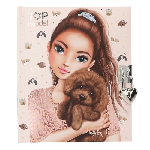 Depesche 13570 TOPModel Kitty and Doggy - Tagebuch mit Herz-Schloss und Schlüssel, Buch in Rosa, mit Model Motiv, Hunde Muster und 192 linierten Seiten Depesche 13570 TOPModel Kitty and Doggy - Tagebuch mit Herz-Schloss und Schlüssel, Buch in Rosa, mit Model Motiv, Hunde Muster und 192 linierten Seiten von Depesche