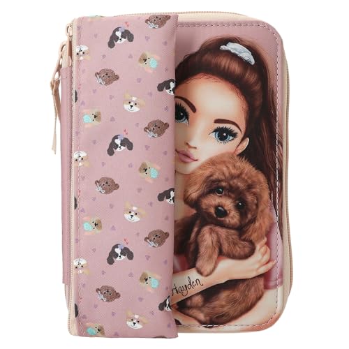 Depesche 13659 TOPModel Kitty and Doggy - Gefüllte Federtasche in Rosa, inkl. Schlampermappe, mit Model Motiv und Hunde Muster, Federmappe mit Buntstiften, Schere UVM. Depesche 13659 TOPModel Kitty and Doggy - Gefüllte Federtasche in Rosa, inkl. Schlampermappe, mit Model Motiv und Hunde Muster, Federmappe mit Buntstiften, Schere UVM. von Depesche