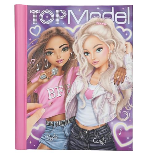 Depesche 13722 TOPModel My BFF - Malbuch mit LED und Sound, mit mehr als 40 vorgedruckten Seiten zum Gestalten, Set inkl. Papier, Schablone, Sticker UVM. Depesche 13722 TOPModel My BFF - Malbuch mit LED und Sound, mit mehr als 40 vorgedruckten Seiten zum Gestalten, Set inkl. Papier, Schablone, Sticker UVM. von Depesche
