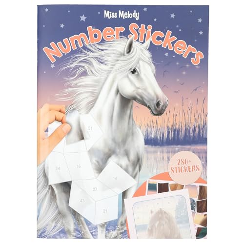 Depesche 13879 Miss Melody - Number Stickerbuch mit 16 Seiten zum Gestalten von Pferde-Motiven nach Zahlen, inklusive 8 Stickerbogen Depesche 13879 Miss Melody - Number Stickerbuch mit 16 Seiten zum Gestalten von Pferde-Motiven nach Zahlen, inklusive 8 Stickerbogen von Depesche