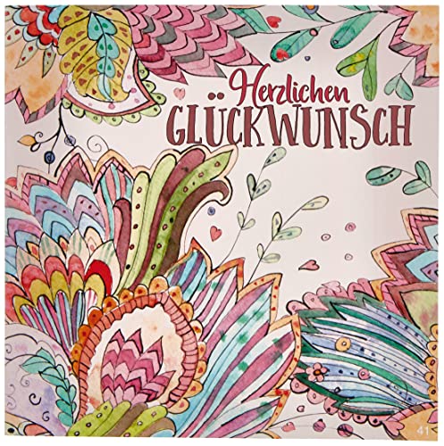 Depesche 3868.041 Glückwunsch-Karte zum Geburtstag (neutral), ansprechende Geburtstagskarte mit Musik und passendem Spruch, mit Innentext und Umschlag, 17 x 16,5 cm von Depesche