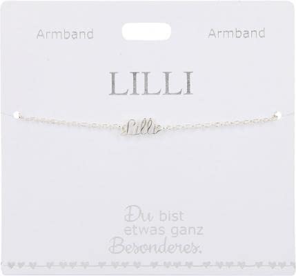 Kinderarmband - Versilbertes Armband mit Namen Lilli von Depesche