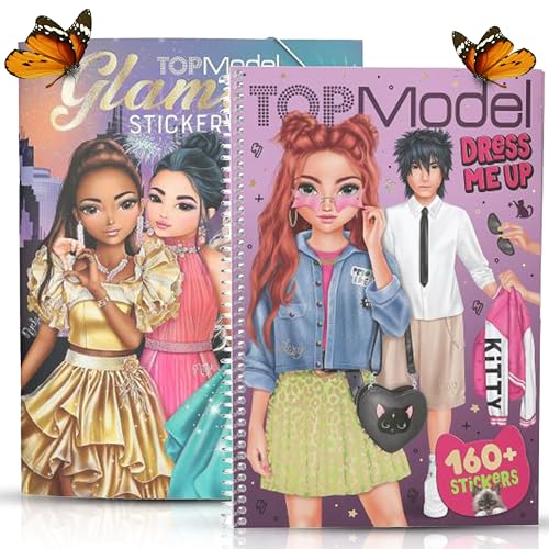 TOPModel Glamour Stickerworld und TOPModel Dress Me Up groß Rebel Kitty bieten kreativen Spaß für Fashion-Fans! von Depesche