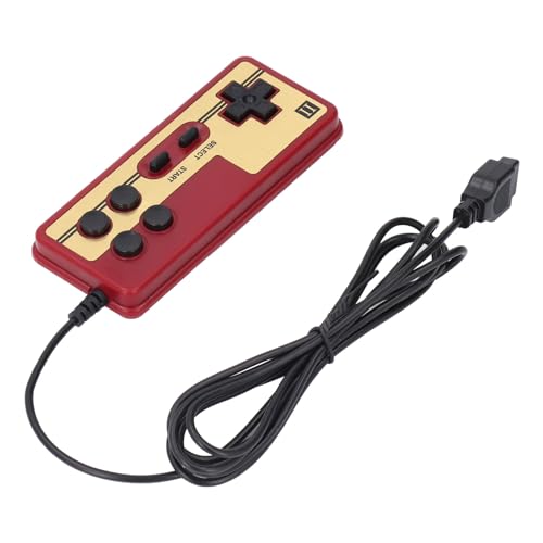 1 Stück Kabelgebundener 8-Bit-TV-Rot-Weiß-Maschinen-Videospiel-Player-Controller, 9-poliger -Klassiker-Konsolengriff für Kinder, Gampad, Kabelgebundener Game-Controller von Depisuta