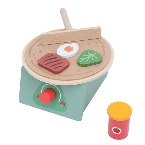 Rollenspiel-Essenssets für die Kinderküche, Pfannkuchen-Set Umdrehen und Servieren, Kinder-Rollenspiel-Kochset, Kinderspielküchenspielzeug, Rollenspiel-Essensspielzeug für Sturdy von Depisuta