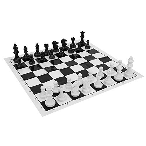 Schachspiel, 9,8 X 9,8Zoll Großes Reise-International-Schachbrettspielset, Tragbares Internationales Schachbrett-Set aus Kunststoff, Schachbrett für Partyaktivitäten für Schachspiel, 9,8 X 9,8Zoll Großes Reise-International-Schachbrettspielset, Tragbares Internationales Schachbrett-Set aus Kunststoff, Schachbrett für Partyaktivitäten für von Depisuta
