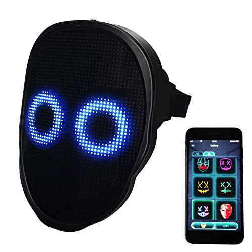 Depointer Life LED Maske mit Bluetooth-kompatibler App-gesteuerte, anpassbare leuchtende Maske von Depointer Life