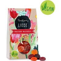 "Portion Liebe", vegane Fruchtgummis mit Waldfrucht-Geschmack, 86g von Der Zuckerbäcker GmbH