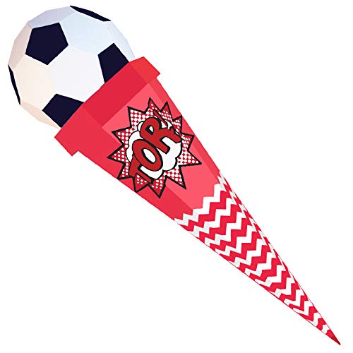 Der kleine Knick Schultüte in verschiedenen Designs (Fußball Rot/Weiß) von Der kleine Knick