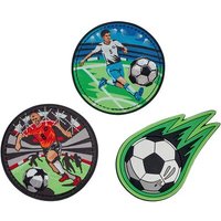 DERDIEDAS 8401155 Wechselbuttons Soccer Green 3-teiliges Set von DerDieDas