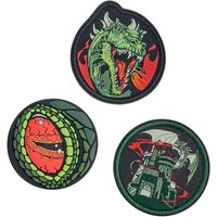 DERDIEDAS 8401159 Wechselbuttons Basilisk 3-teiliges Set von DerDieDas