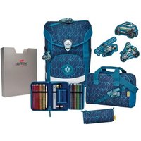 DERDIEDAS 8409154 5-teiliges Schulrucksack-Set ErgoFlex EASY BLUE SPEED von DerDieDas