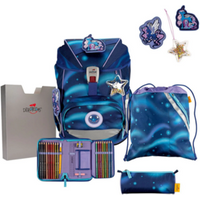 DERDIEDAS 8503171 5-teiliges Schulrucksack-Set ErgoFlex Superlight Luna von DerDieDas