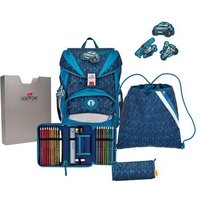 DERDIEDAS 8505154 5-teiliges Schulrucksack-Set Ergoflex Blue Speed von DerDieDas