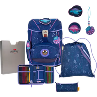 DERDIEDAS 8505163 5-teiliges Schulrucksack-Set Ergoflex Deep Ocean von DerDieDas