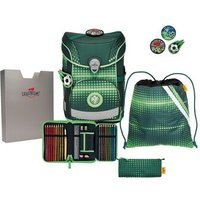 DERDIEDAS 8509155 5-teiliges Schulrucksack-Set Ergoflex Easy Soccer Green von DerDieDas