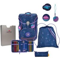 DERDIEDAS 8509163 5-teiliges Schulrucksack-Set Ergoflex Easy Deep Ocean von DerDieDas