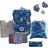 DERDIEDAS 8509171 5-teiliges Schulrucksack-Set ErgoFlex Easy Luna von DerDieDas