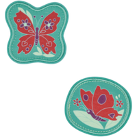 DERDIEDAS D841100119900 Butterfly Garden Wechselbuttons, 2-teilig DERDIEDAS D841100119900 Butterfly Garden Wechselbuttons, 2-teilig von DerDieDas