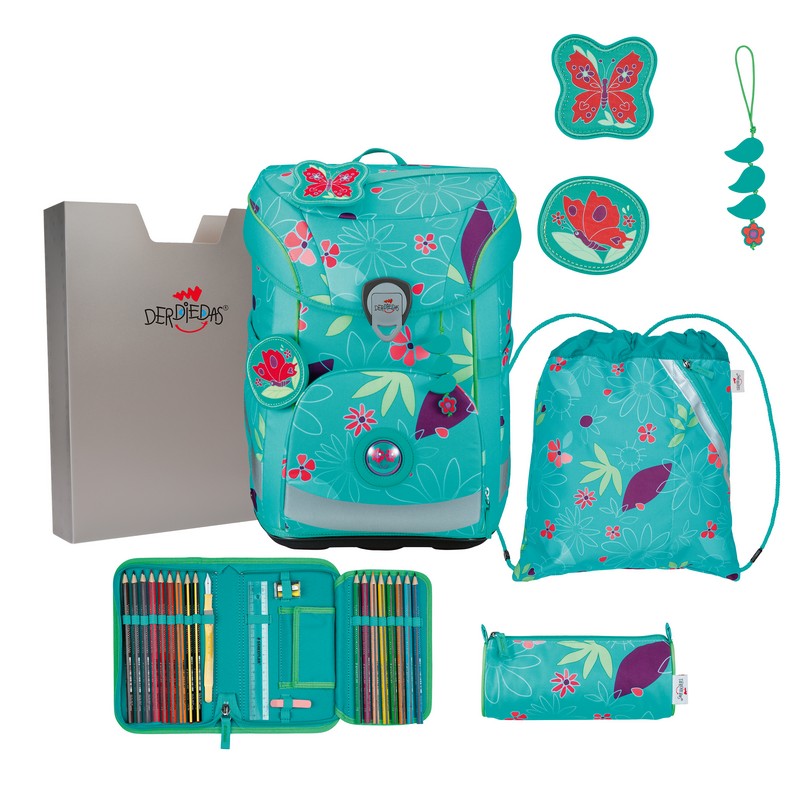 DerDieDas Schulranzen Set ErgoFlex Easy Butterfly Garden 5-tlg. DerDieDas Schulranzen Set ErgoFlex Easy Butterfly Garden 5-tlg. von DerDieDas