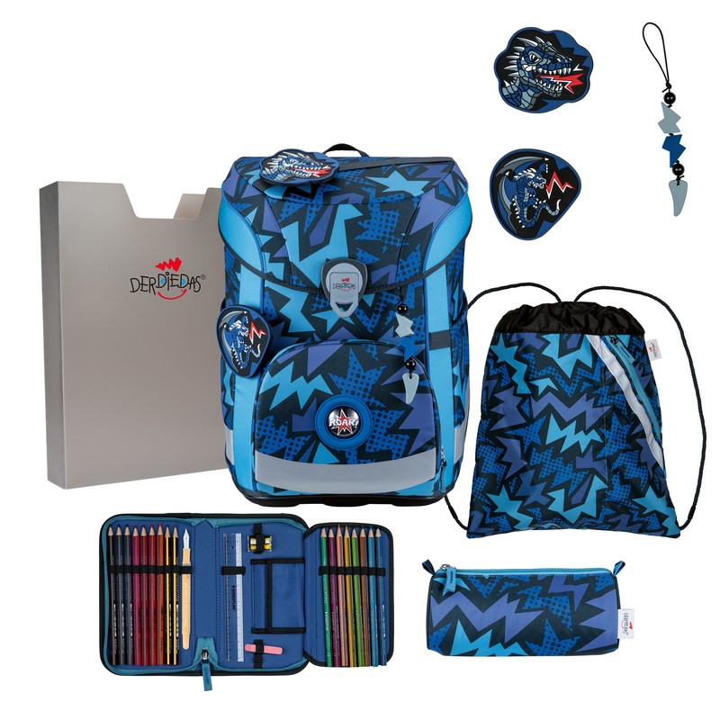 DerDieDas Schulranzen Set ErgoFlex Easy Dark Dragon 5-tlg. DerDieDas Schulranzen Set ErgoFlex Easy Dark Dragon 5-tlg. von DerDieDas