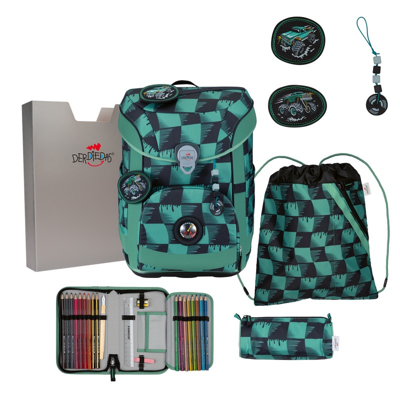 DerDieDas Schulranzen Set ErgoFlex Easy Exklusiv Superflash Super Truck 5-tlg. DerDieDas Schulranzen Set ErgoFlex Easy Exklusiv Superflash Super Truck 5-tlg. von DerDieDas