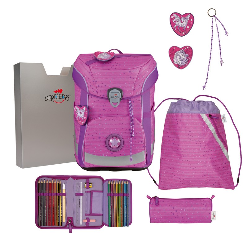 DerDieDas Schulranzen Set ErgoFlex Easy Purple Unicorn 5-tlg. DerDieDas Schulranzen Set ErgoFlex Easy Purple Unicorn 5-tlg. von DerDieDas