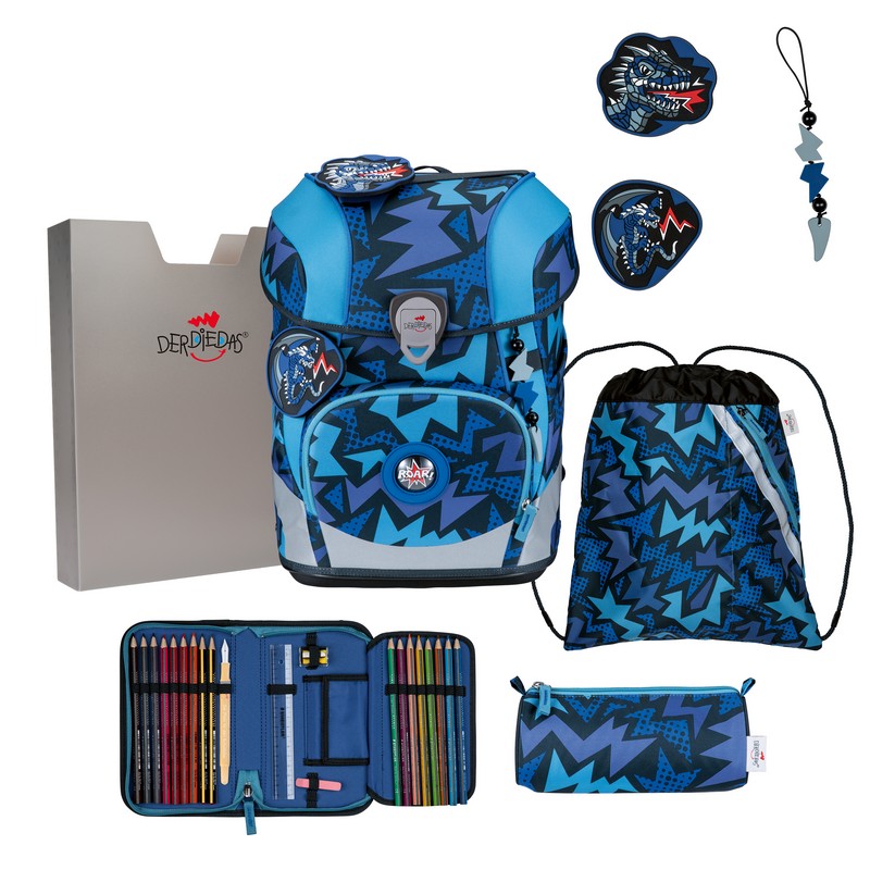 DerDieDas Schulranzen Set ErgoFlex Tiny Dark Dragon 5-tlg. DerDieDas Schulranzen Set ErgoFlex Tiny Dark Dragon 5-tlg. von DerDieDas