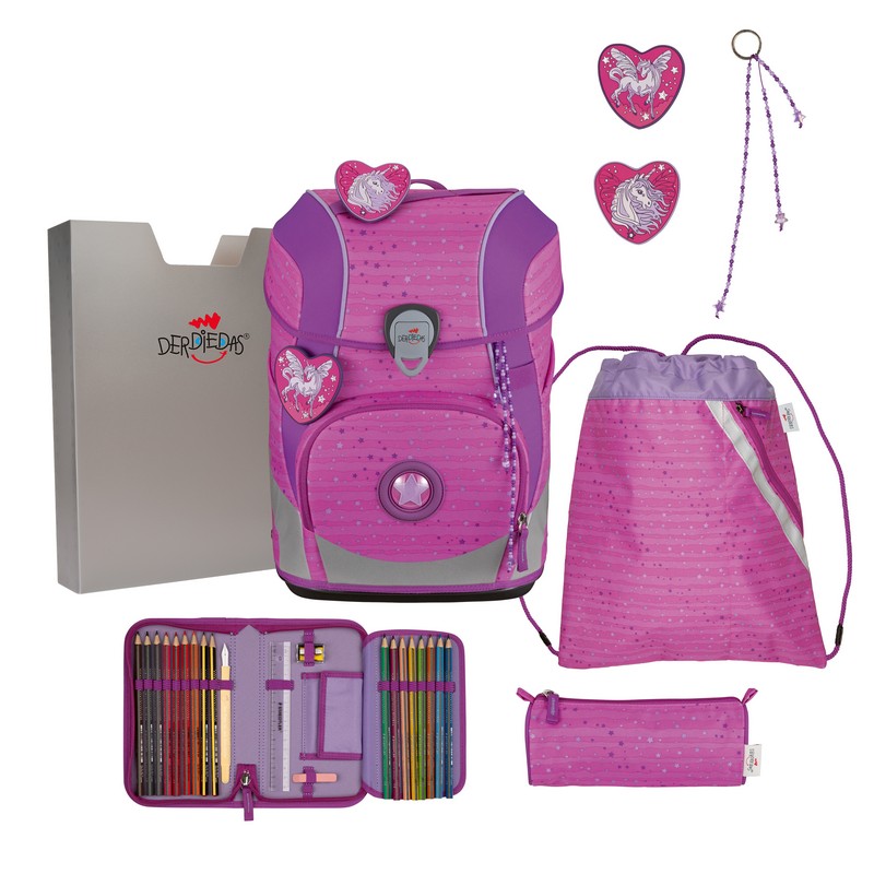 DerDieDas Schulranzen Set ErgoFlex Tiny Purple Unicorn 5-tlg. DerDieDas Schulranzen Set ErgoFlex Tiny Purple Unicorn 5-tlg. von DerDieDas