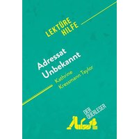 Adressat Unbekannt von Kathrine Kressmann Taylor (Lektürehilfe) von DerQuerleser.de