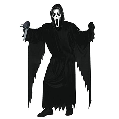 Derefine Halloween-Masken, Gruselige Geistermasken, Horrormasken, Halloween-Latex-Horror-Gruselmasken für Cosplay-Kostüme, Schreiende Geister-Latexmasken für Halloween-Party(A4) von Derefine
