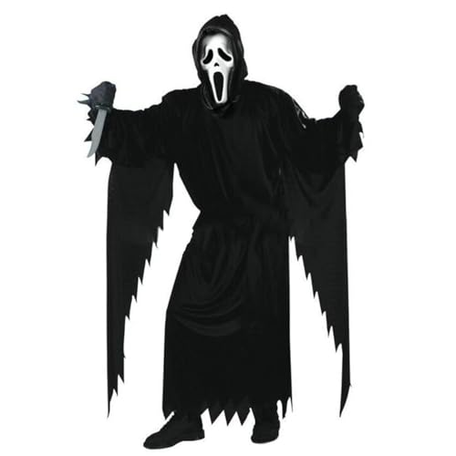 Derefine Halloween-Masken, Gruselige Geistermasken, Horrormasken, Halloween-Latex-Horror-Gruselmasken für Cosplay-Kostüme, Schreiende Geister-Latexmasken für Halloween-Party(A5) von Derefine