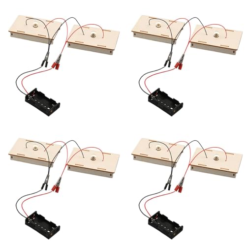 4 Set Basic Pädagogische Elektro Kit - Circuit Learning Kit Für Kinder - Elektronik Schaltungen Set - Experimentierkasten | Für Unterrichtsreihen Und Parallelschaltungen(Serien-Parallelschaltung) von Derwrtup