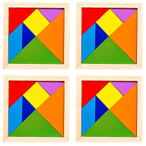 4 Set Holz Tangram Rätsel Puzzle Pädagogische Entwicklungs Intellektuelle Spiel Kinder Spielzeug - 7 Stücke Puzzle Blöcke - Legespiel Aus Holz Für Kinder Und Erwachsene 4 Set Holz Tangram Rätsel Puzzle Pädagogische Entwicklungs Intellektuelle Spiel Kinder Spielzeug - 7 Stücke Puzzle Blöcke - Legespiel Aus Holz Für Kinder Und Erwachsene von Derwrtup