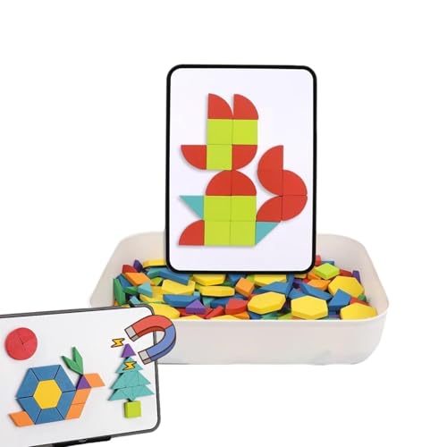 Derwrtup Geometrisches Formpuzzle, Holzmusterblock | Intelligenz-Hölzernes Denksportspielzeug - Puzzle-Spiel, lustiges Lernspielzeug für Kinder, Mädchen, Geburtstag, Weihnachten von Derwrtup