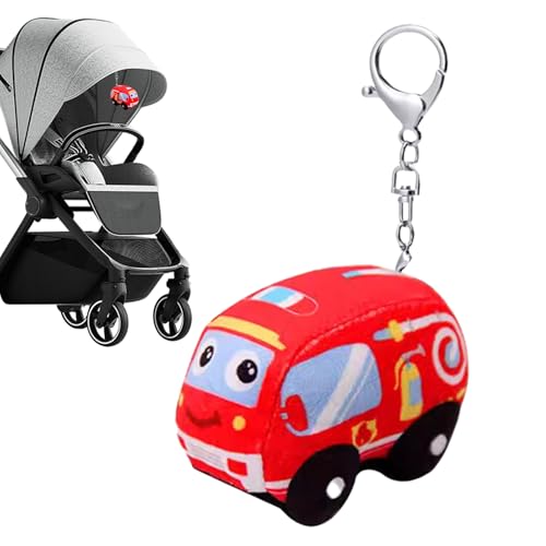 Derwrtup Plüsch Schlüsselanhänger | Baby Feuerwehrauto Stofftier Schlüsselanhänger - Pädagogisches Spielzeug für Vorschulkinder und Mädchen für Geburtstag Feiertag Tasche Rucksack Reisen Derwrtup Plüsch Schlüsselanhänger | Baby Feuerwehrauto Stofftier Schlüsselanhänger - Pädagogisches Spielzeug für Vorschulkinder und Mädchen für Geburtstag Feiertag Tasche Rucksack Reisen von Derwrtup