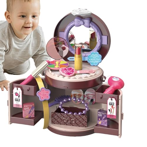 Derwrtup Rollenspiel-Spielzeug für Kinder, Kleinkind-Kochen-Spielset | Rollenspiel-Anziehspielzeug-Make-up 26 Stück - Helle und farbenfrohe Spiel-Essenssets für Kinder, und Mädchen ab 3 Jahren von Derwrtup