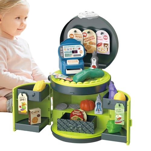 Derwrtup Rollenspiel-Spielzeug für Kinder, Kleinkind-Kochen-Spielset | Rollenspiel-Anziehspielzeug-Make-up - Helle und farbenfrohe Spiel-Essenssets für Kinder, und Mädchen ab 3 Jahren von Derwrtup