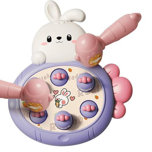 Derwrtup Spiel für Kinder | Niedliches Rabbit Whack Mole Game Pounding Toy - Interaktives Lernspielzeug mit 2 Hämmern, Hasenspielzeug für/Mädchen ab 3 Jahren als Geburtstagsgeschenk Derwrtup Spiel für Kinder | Niedliches Rabbit Whack Mole Game Pounding Toy - Interaktives Lernspielzeug mit 2 Hämmern, Hasenspielzeug für/Mädchen ab 3 Jahren als Geburtstagsgeschenk von Derwrtup