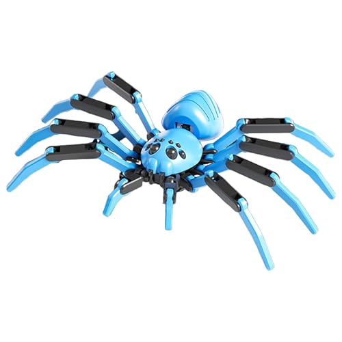 Derwrtup Spinnenspielzeug, gefälschte Spinne, 3D-Spinne mit flexiblen Gelenken, Realistischer Spinnenstreich, gruselige Spinnenfiguren für die Schreibtischdekoration im Home Office von Derwrtup