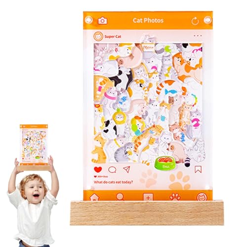 Derwrtup Tierpuzzles für Kinder, Acrylpuzzle | Lustige, herausfordernde Tierpuzzles für Kinder - Acryl-Puzzlespiel-Nachtlicht, lustige, herausfordernde Puzzles für Kinder, kreatives leuchtendes von Derwrtup