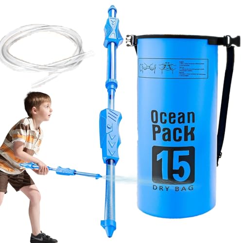 Derwrtup Water Soaker für Kinder, Rucksack Wasser Soaker - Großes Rucksack Wassersprühen Soaker Spielzeug | Multi-Player Interactive Bad Spielen heißes Days Poolspiel für Seaside, Beach von Derwrtup