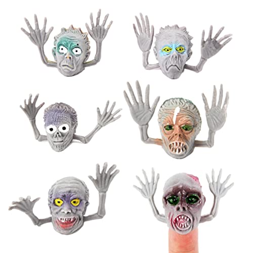 Desconocido Fingerpuppenspielzeug | 6 Halloween-Fingerpuppen | Interaktive Halloween-Fingerpuppen-Spielzeugbrücke für Kinder, Generic Freunde machen von Desconocido