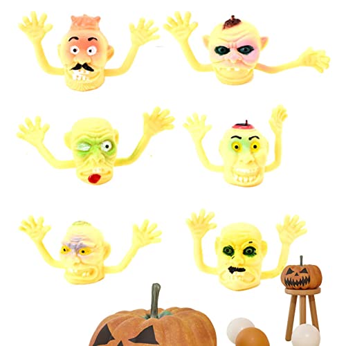 Fingerpuppenspielzeug – 6 Halloween-Horror-Fingerpuppen – interaktives kognitives Geschenk für Kinder von Generic von Desconocido