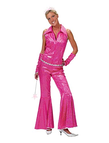 Funny Fashion 508087-36/38 - Disco Jumpsuit rosa, Größe 36/38 von Desconocido