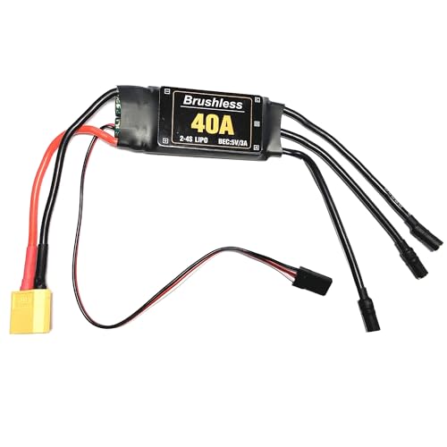 Desikixudy 2-4S 40A ESC bürstenlose Drohne Flugzeuge Teile XT60 Geschwindigkeitsregler Motor für RC FPV Quadcopter Hubschrauber von Desikixudy