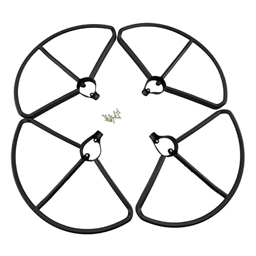 Deswtrer 4 StüCke Drohnen Propeller Protektoren Schutz Gitter für Hubsaned H501E H501C H501S Quadcopter Schwarz von Deswtrer