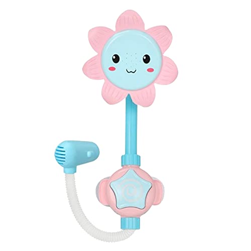 Deswtrer Baby Badespielzeug für Kleinkinder Sonnenblumendusche Sprayer Badespielzeug Babydusche Sprinkler Geschenke für Kinder im Alter Von 3 4 5 Jahren Rosa von Deswtrer