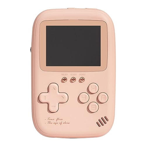 Deswtrer Dual USB 10000mAh Mini Portable Retro Handheld PSP Game Console 2.8 Inch Power Bank - Pink - Wiederverwendbar, Einfach zu Bedienen von Deswtrer